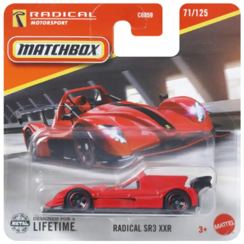 Matchbox Radical SR3 XXR kisautó 1/64 – Mattel Biztonságos fizetés