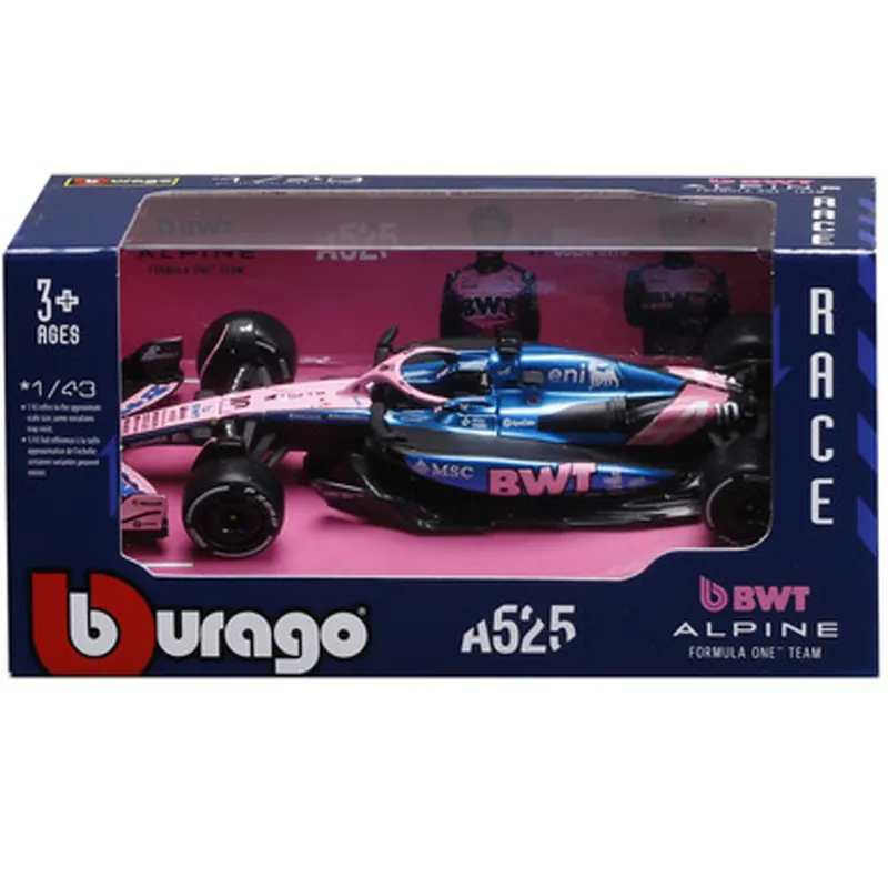 Kedvezmény Bburago Alpine A525 Gasly F1 (2025) versenyautó fém autómodell 1/43 (Pierre Gasly 10)