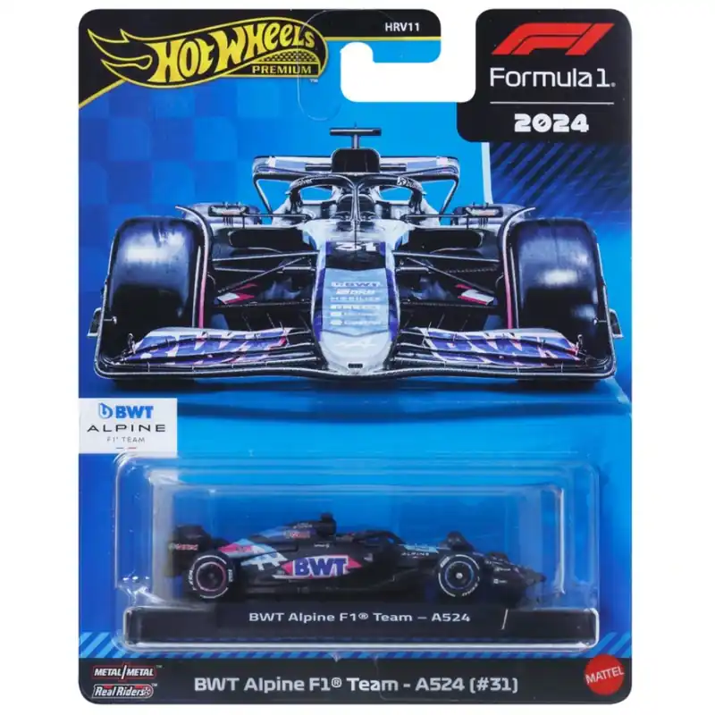 Hot Wheels Formula 1 BWT Alpine A524 ( 31) kisautó 1/64 - Mattel Expressz kézbesítés