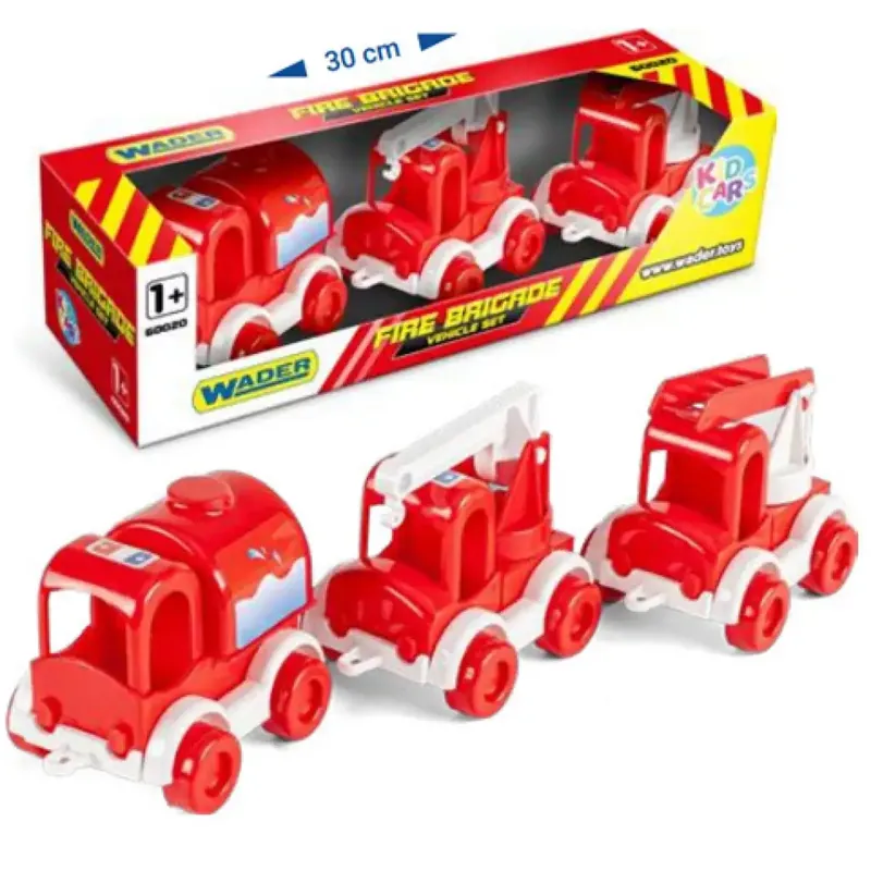 Ajánlat Kid Cars tűzoltósági járművek 3db-os szett - Wader