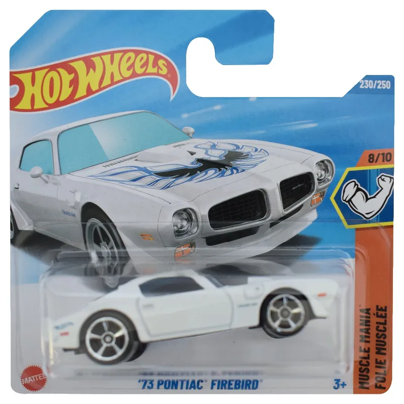 Hot Wheels ‘73 Pontiac Firebird fehér kisautó 1/64 - Mattel Expressz kézbesítés
