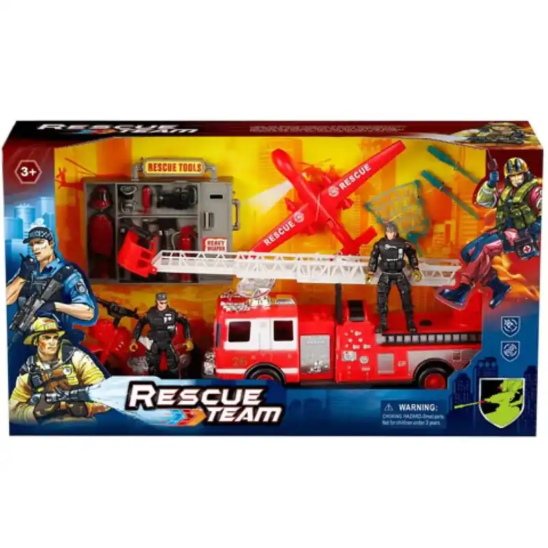 Árengedmény Rescue Team tűzoltósági játékszett figurákkal