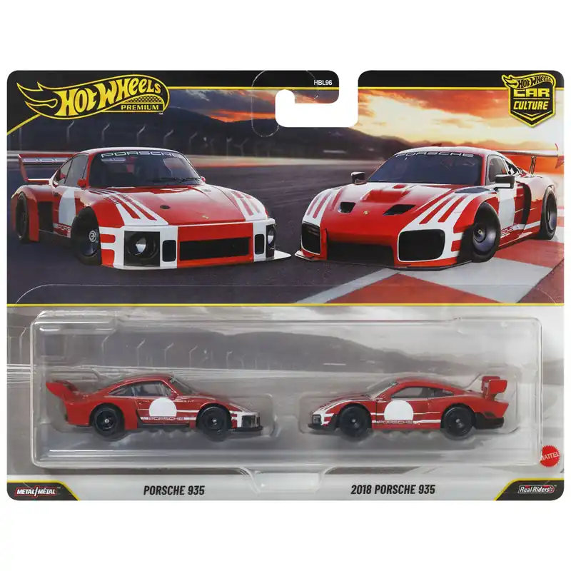 Legnépszerűbb Hot Wheels Deluxe Porsche 935 és 2018 Porsche 935 kisautó 2 db-os csomag 1/64 - Mattel