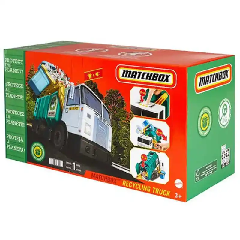 Olcsó Matchbox Szelektív hulladékgyűjtő teherautó - Mattel