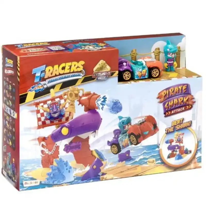Szezonális akció T-Racers Kalóztámadás cápákkal játékszett
