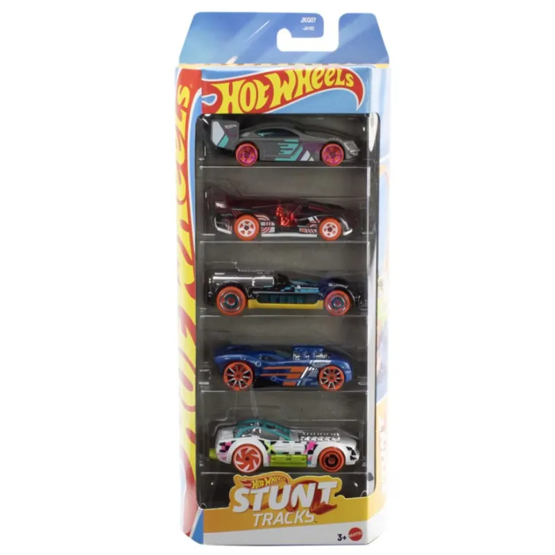 Akciós ár Hot Wheels Stunt Tracks 5db-os kisautó szett - Mattel