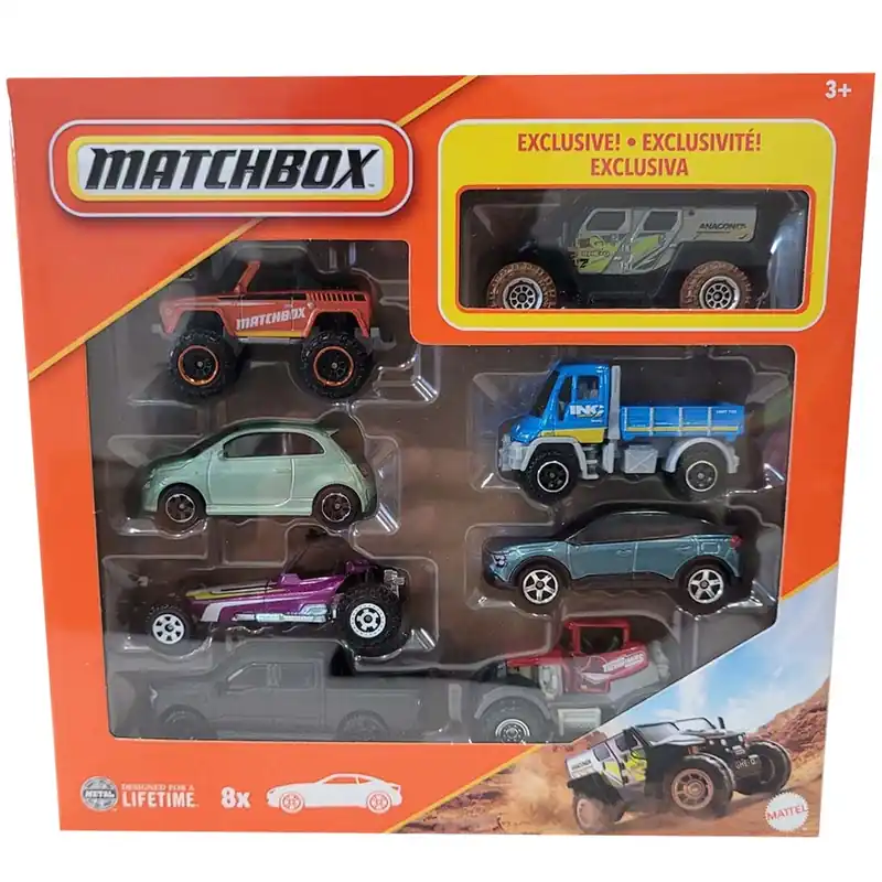 Biztonságos fizetés Matchbox 8db-s kisautó szett exkluzív GHE-O Rescue autóval - Mattel