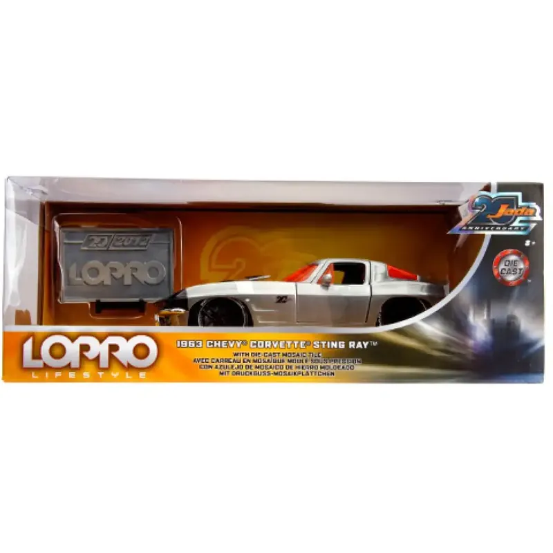 1963 Chevy Sting Ray fém autómodell 1/24 - Simba Toys Azonnal elérhető