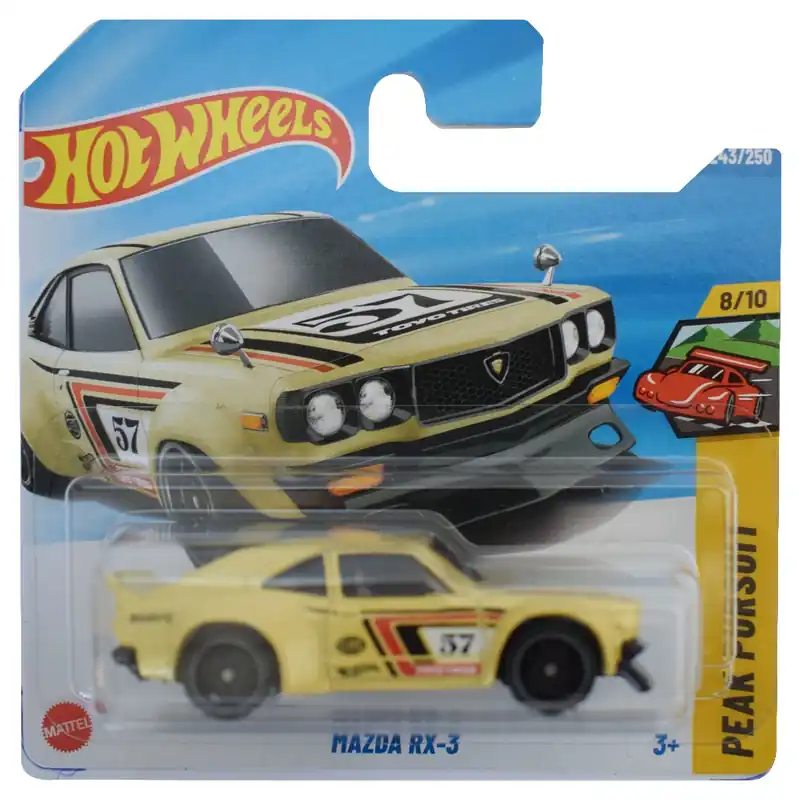 Hot Wheels Mazda RX-3 sárga kisautó 1/64 - Mattel Olcsó