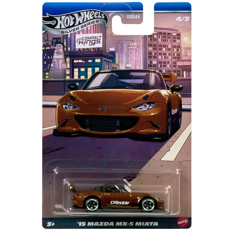 Hot Wheels ’15 Mazda MX-5 Miata klasszikus kisautó 1/64 - Mattel Gyors szállítás