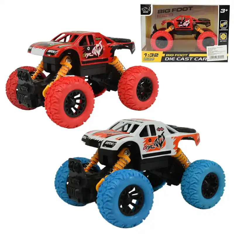 Olcsóbb Big Foot Series Lendkerekes offroad terepjáró autó kétféle változatban 13cm