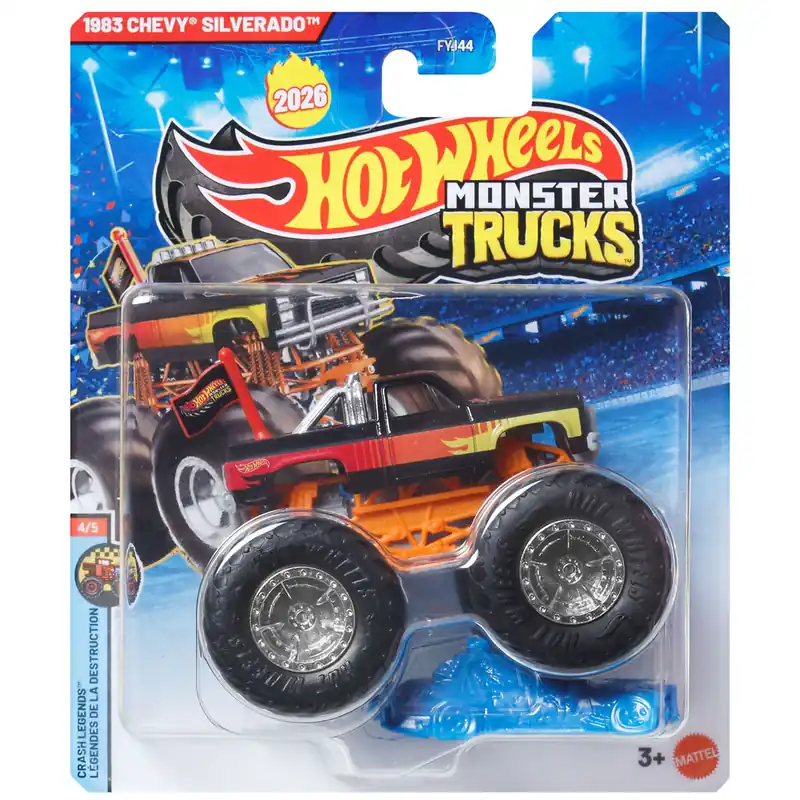 Exkluzív ajánlat Hot Wheels Monster Trucks 1983 Chevy Silverado monster kisautó 1/64 - Mattel