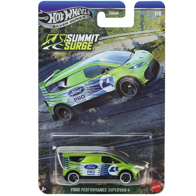 Kihagyhatatlan ajánlat Hot Wheels Silver Series Ford Performance Supervan 4 zöld kisautó 1/64 - Mattel