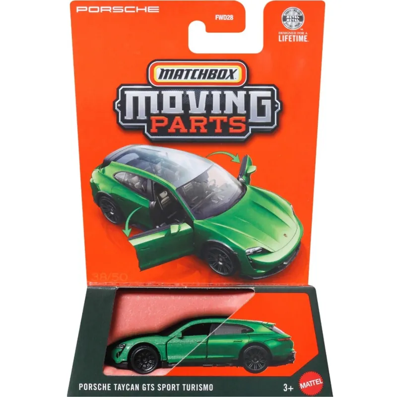 Matchbox Moving Parts Porsche Taycan GTS Sport Turismo nyitható kisautó 1/64 - Mattel Árengedmény