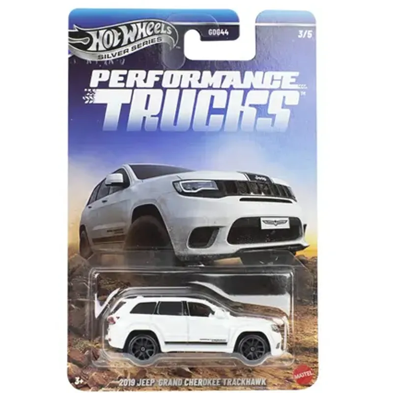 Nézd meg most Hot Wheels Silver Series 2019 Jeep Grand Cherokee Trackhawk kisautó 1/64 - Mattel