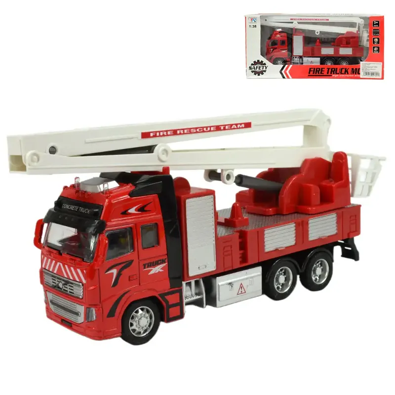 Fire Truck Lendkerekes darus tűzoltóautó fénnyel és hanggal 20cm Outlet