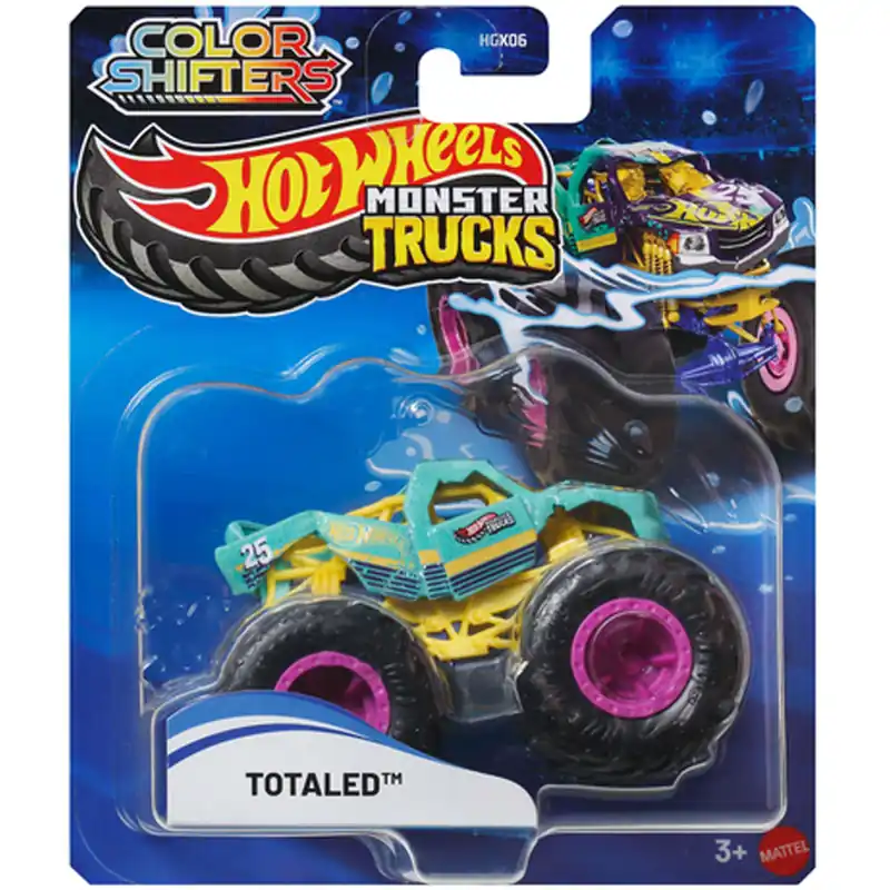 Hot Wheels Monster Truck Totaled színváltós kisautó 1/64 - Mattel Szuper akció