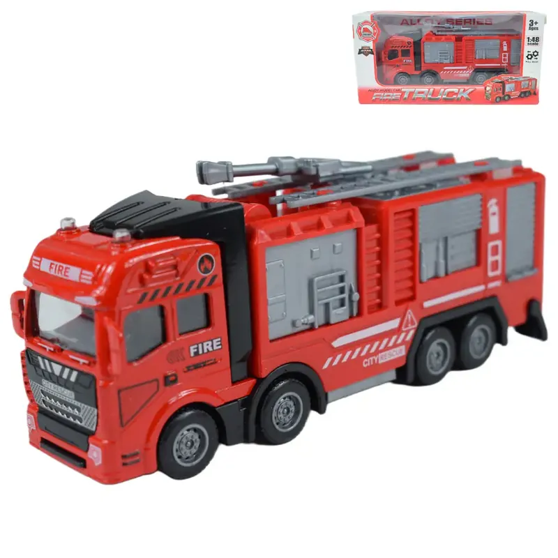Csak ma Fire Truck Fém lendkerekes tűzoltósági kamion 20cm