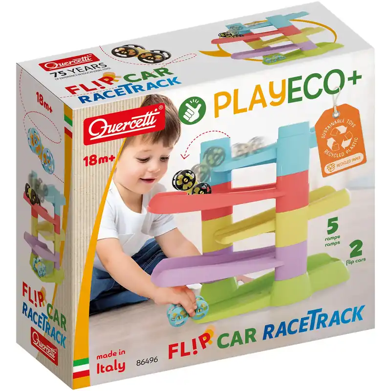 Quercetti Flip Car Eco spirál torony autóversenypálya szett Outlet