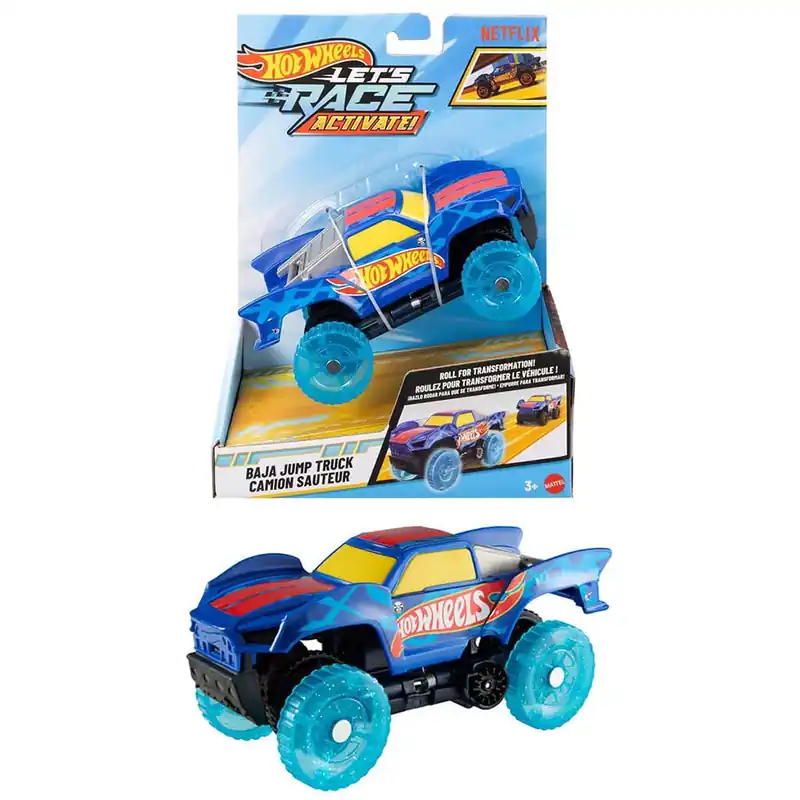 Legkelendőbb Hot Wheels Let‘s Race Baja Jump Truck 1/32 kisautó - Mattel