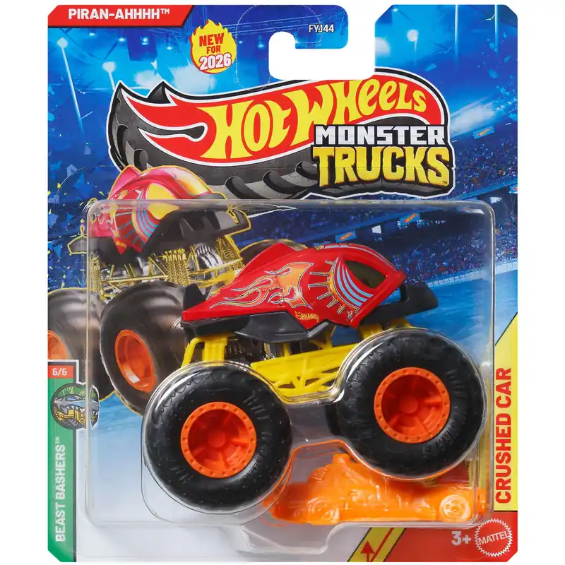 Expressz kézbesítés Hot Wheels Monster Trucks Piran-Ahhh kisautó 1/64 - Mattel