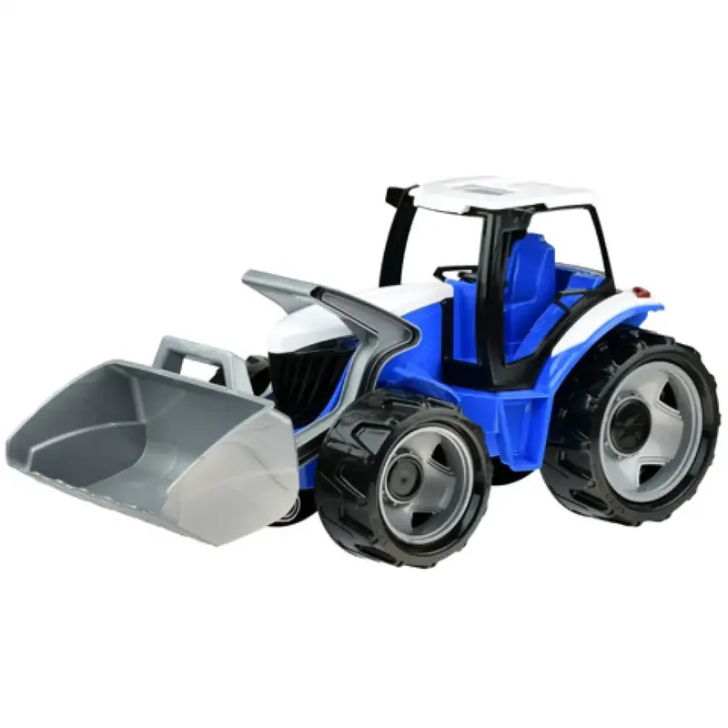 Csak ma LENA Óriás traktor homlokrakodóval kék/fehér 62cm