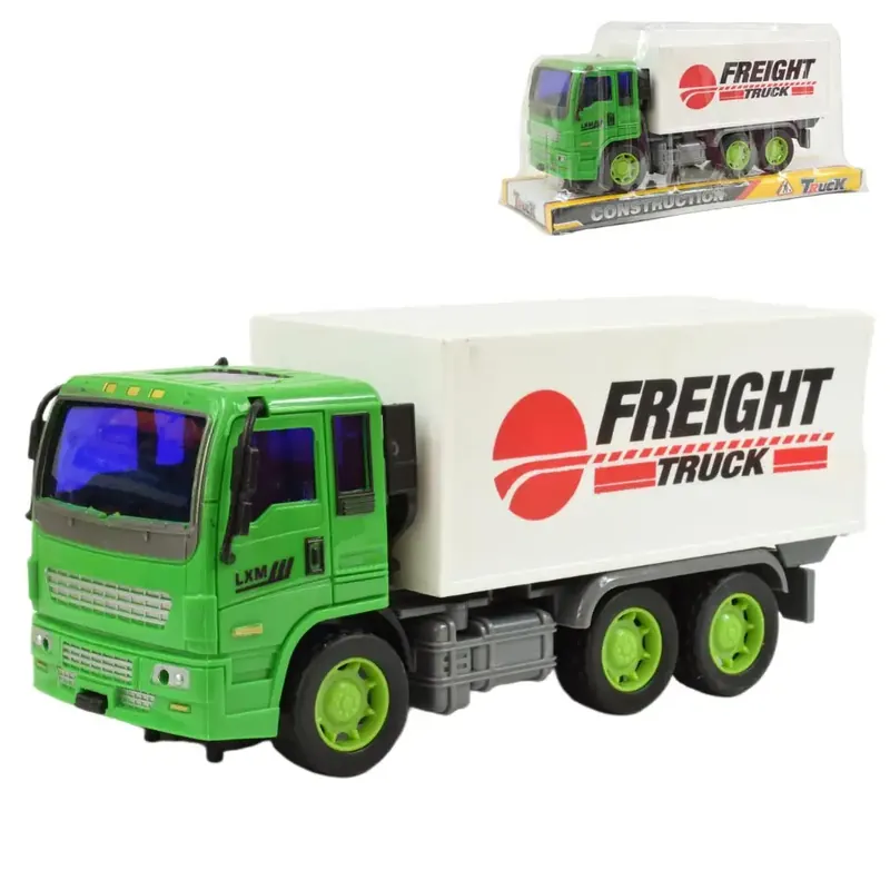 Kedvezményes ár Construction Truck Konténeres teherautó lendkerekes kialakítással 19cm