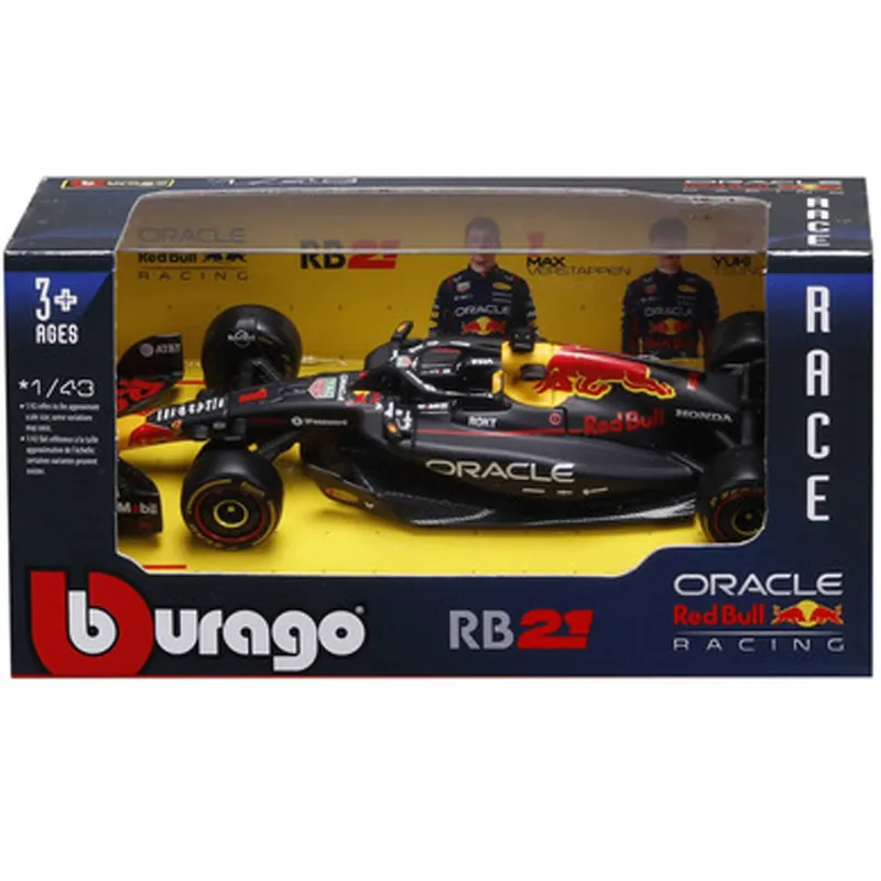 Bburago Red Bull RB21 F1 versenyautó fém autómodell 1/43 (Max Verstappen 1) Olcsó
