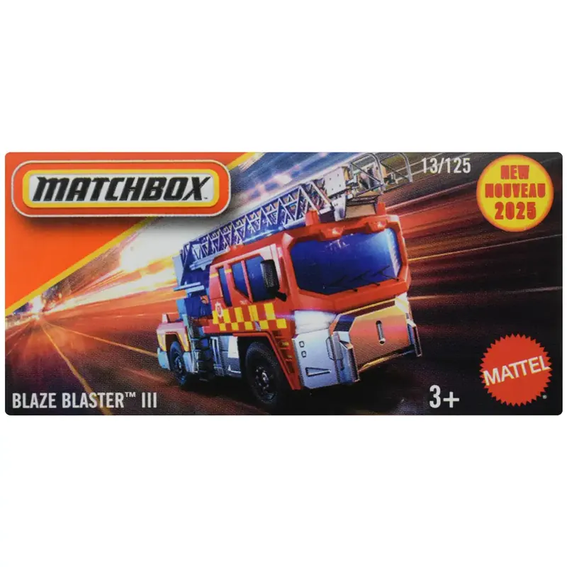 Olcsóbb Matchbox Papírdobozos Blaze Blaster III tűzoltóautó 1/64 - Mattel