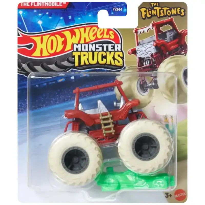 Hot Wheels Monster Trucks The Flintmobile monster kisautó 1/64 – Mattel Azonnali szállítás