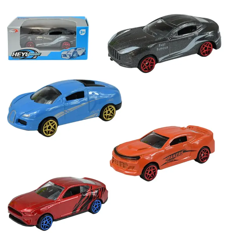 Akció Die-Cast Fém sportautó többféle változatban 1/64 1db
