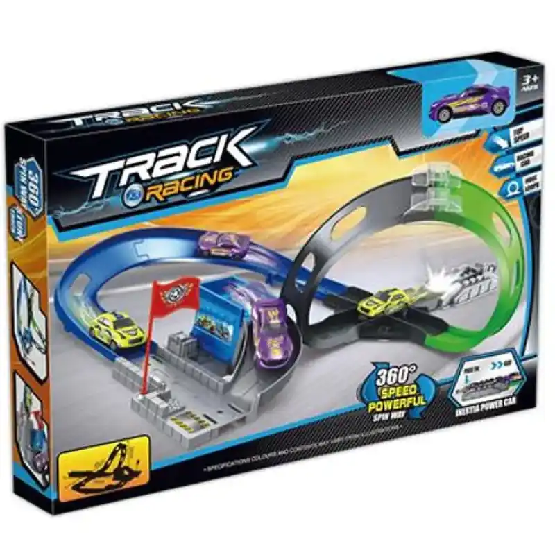 Track Racing versenypálya hurokkanyarral kisautóval Ajánlat