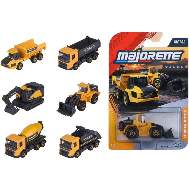 Majorette Construction Volvo munkagépek többféle változatban 1db - Simba Toys Szuper akció
