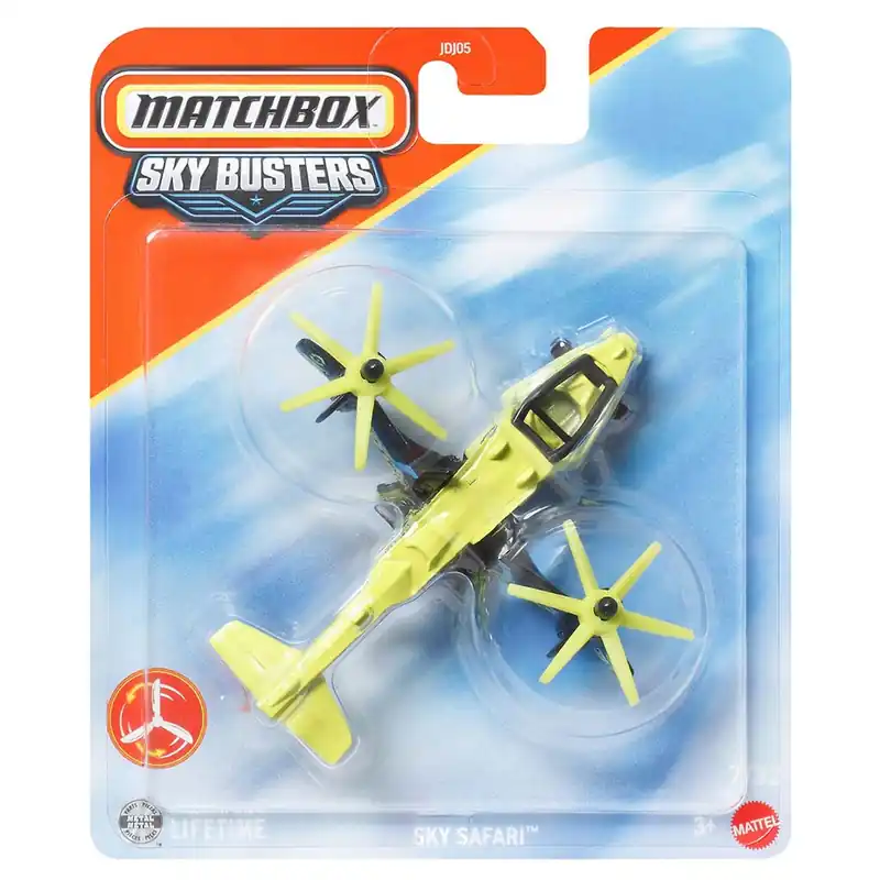 Szezonális akció Matchbox Sky Busters Sky Safari repülő modell 1/64 - Mattel