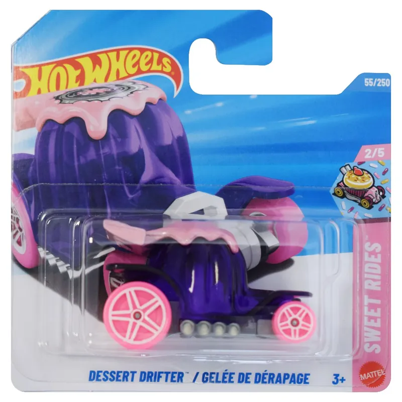 Árcsökkenés Hot Wheels Dessert Drifter / Gelée De Dérapage lila kisautó 1/64 - Mattel