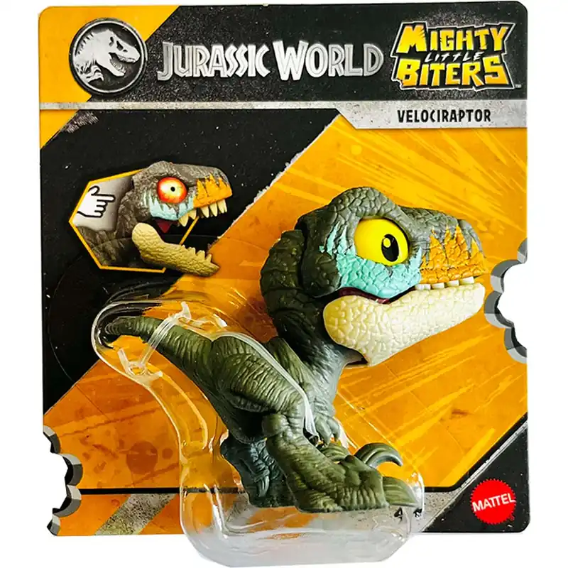Jurassic World Harapós mini zöldes Velociraptor figura - Mattel Újdonság