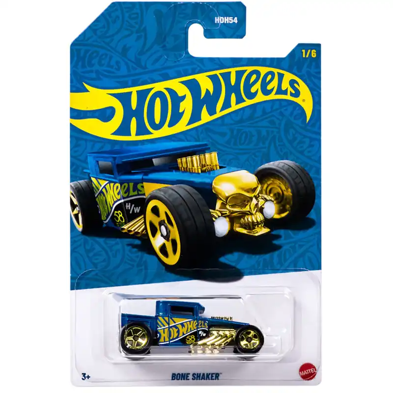 Kiárusítás Hot Wheels Pearl Chrome Bone Shaker kisautó 1/64 - Mattel
