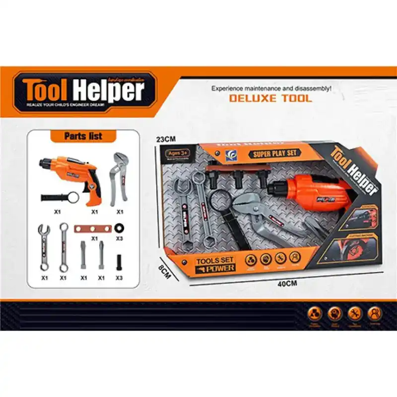Legnépszerűbb Tool Helper Barkács készlet fúróval