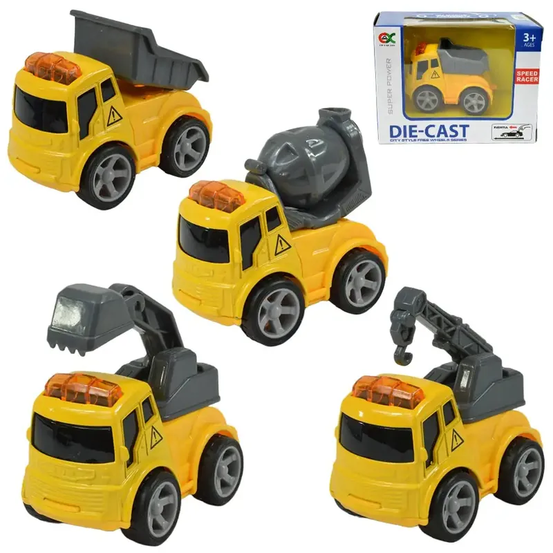 Die-Cast City Style Munkagép kisautó többféle változatban 1db Biztonságos fizetés