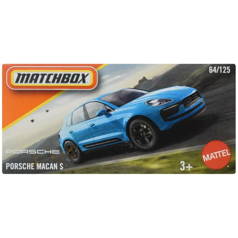 Matchbox Papírdobozos Porsche Macan S kisautó 1/64 - Mattel Újdonság