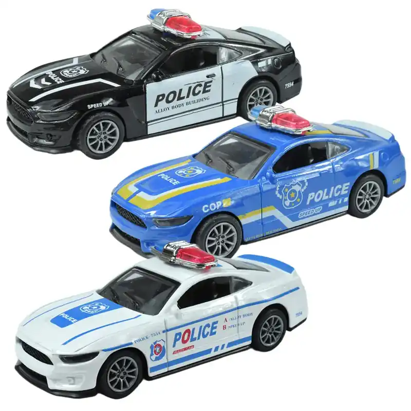 Szuper ajánlat Police Cars Lendkerekes fém rendőrautó többféle változatban 11cm 1db