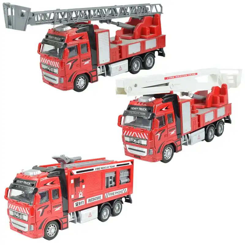 Árcsökkenés Fire Truck Lendkerekes tűzoltókamion többféle változatban 19cm