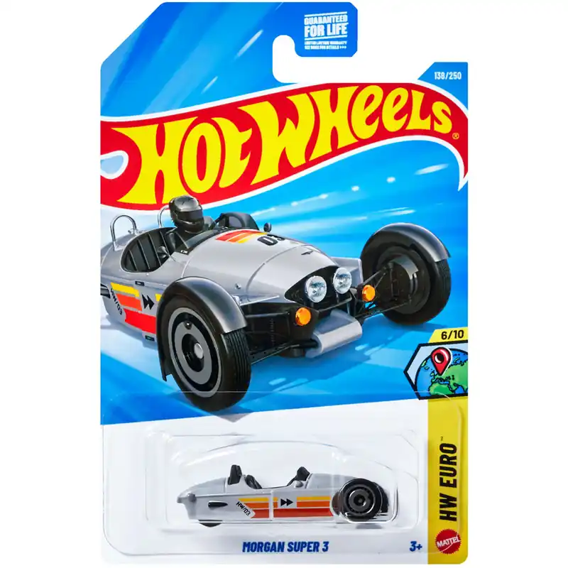Expressz szállítás Hot Wheels Morgan Super 3 ezüst kisautó 1/64 – Mattel