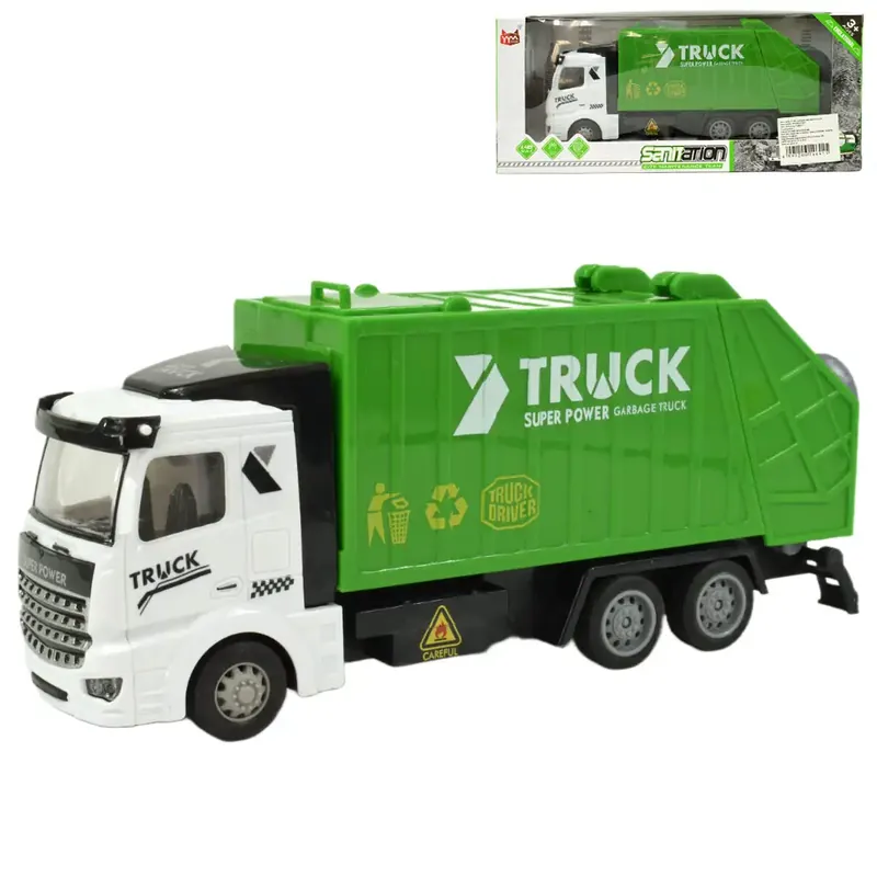 Super Truck Konténeres lendkerekes szemétszállító kamion 20cm Ajánlat