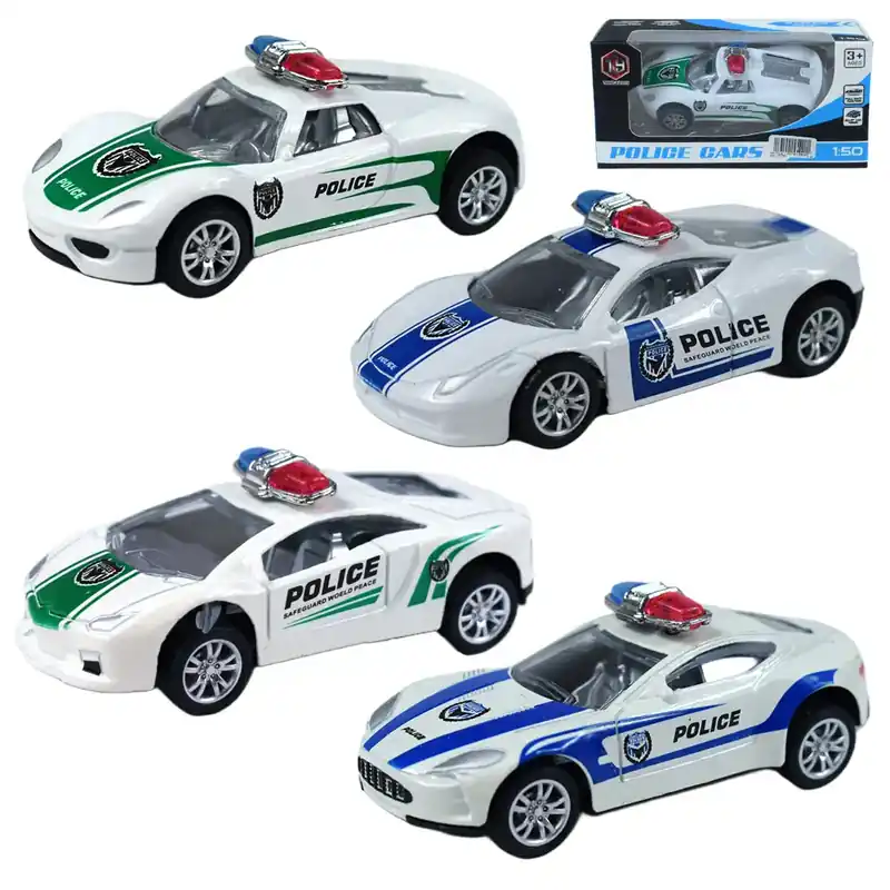 Biztonságos vásárlás Police Cars Fém rendőrautó szett többféle változatban 1/50 1db