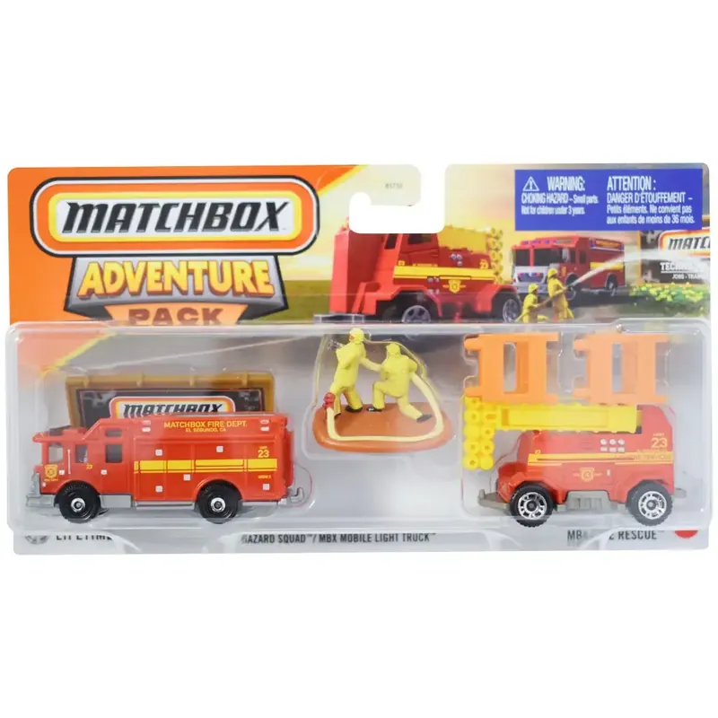 Matchbox Hazard Squad kisautó utánfutóval szett 1/64 - Mattel Expressz kézbesítés