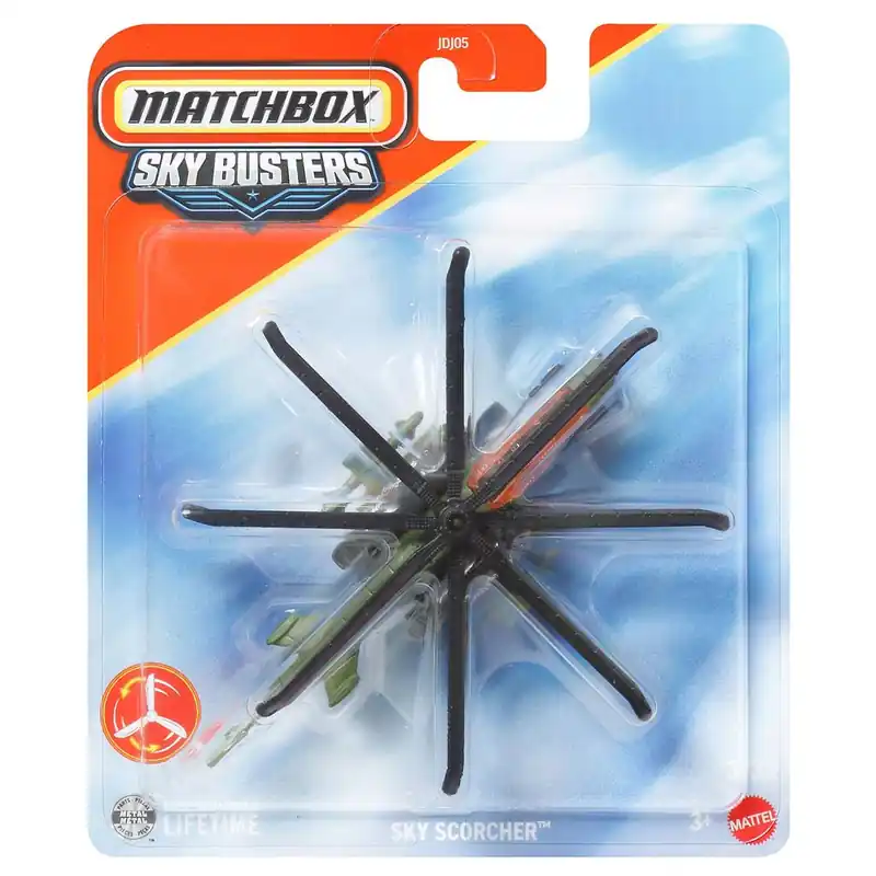 Szezonális akció Matchbox Sky Busters Sky Scorcher repülő modell 1/64 - Mattel