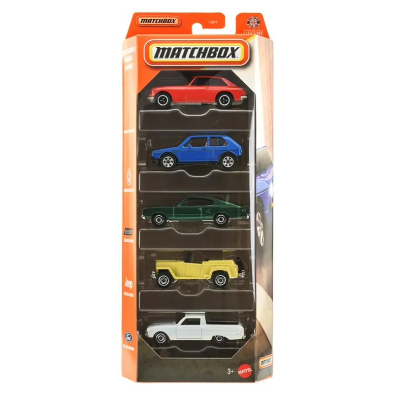 Vásárlói kedvenc Matchbox Classic Cruisers 5db-os kisautó szett 1/64 - Mattel