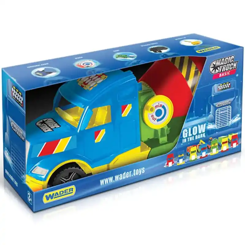Magic Truck Betonkeverő mixer kocsi fluoreszkáló lámpákkal 60cm - Wader Kihagyhatatlan ajánlat