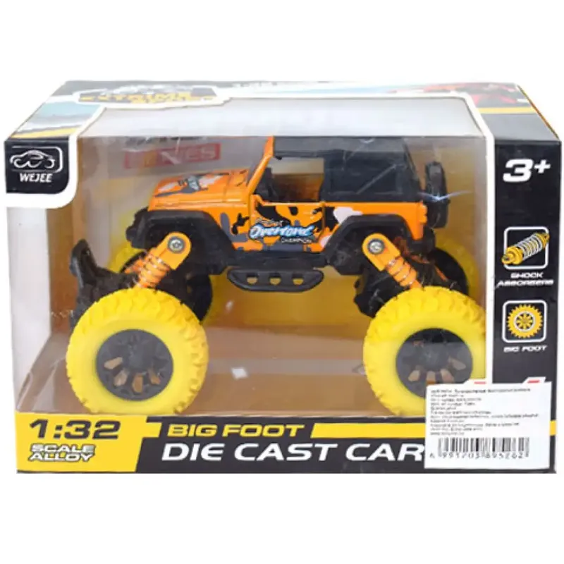 Akciós ár Off-Road hátrahúzós narancssárga terepjáró 1/32